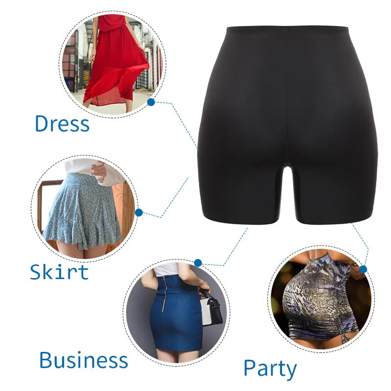 Anti Chafing Safety Pants Invisible Under Skirt Shorts Ladies Seamless Smooth Underwear Ultra Thin Comfortable Control Panties - Image 6