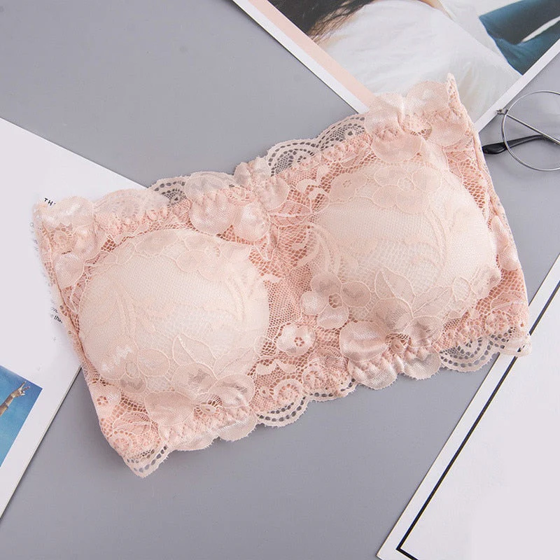 Spring Summer Women Bra Seamless Tube Top Bra Strapless Bandeau Push up Bra Women's Underwear Basic Stretch Underwear Lingerie - Image 13