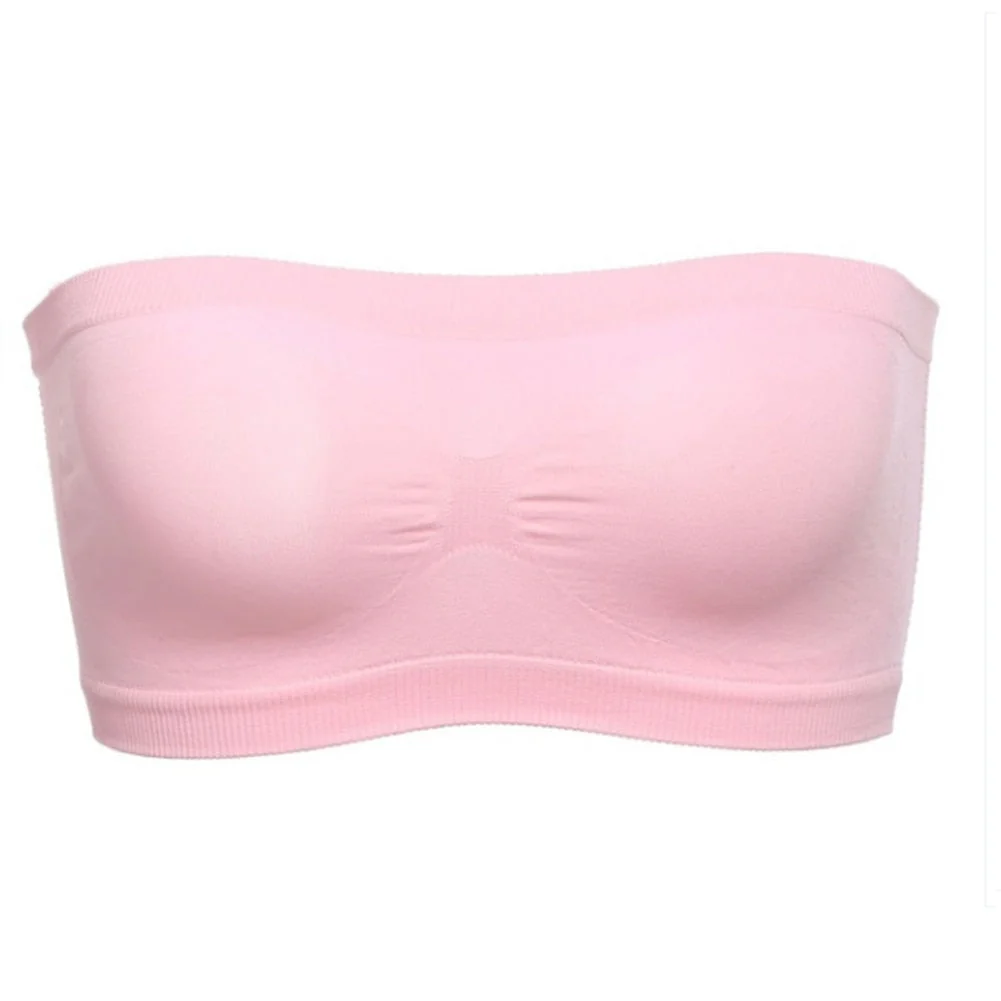 Spring Summer Women Bra Seamless Tube Top Bra Strapless Bandeau Push up Bra Women's Underwear Basic Stretch Underwear Lingerie - Image 4