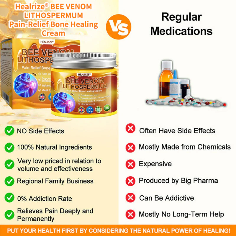 Official Only Store Healrize®🔥 BEE VENOM LITHOSPERMUM Pain-Relief Bone Healing Cream 👑👑(Specially for older adults) - Image 13