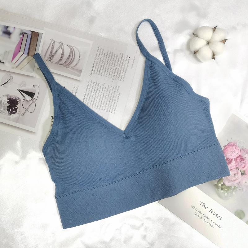 Women Sexy Crop Tops Tube Top Female Streetwear Sleeveless Camis Seamless Sports Lingerie Tee Bra Crop Top Bandeau Top Tank - Image 12