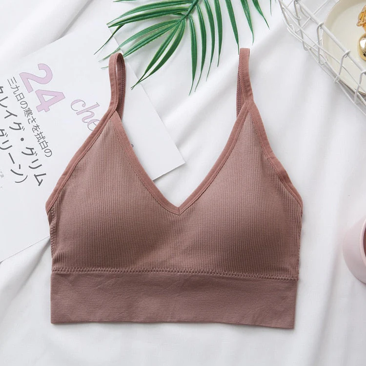 Women Sexy Crop Tops Tube Top Female Streetwear Sleeveless Camis Seamless Sports Lingerie Tee Bra Crop Top Bandeau Top Tank - Image 13